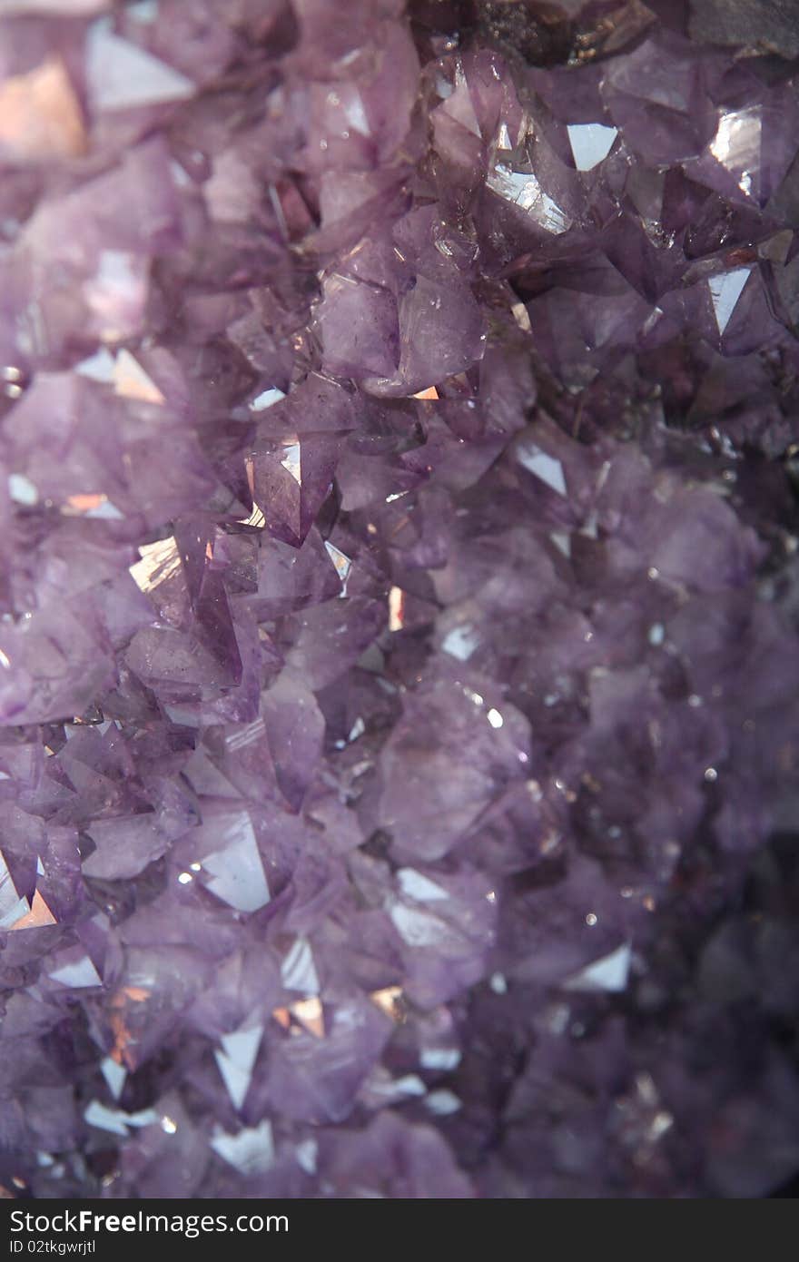 Amethyst Crystals Background