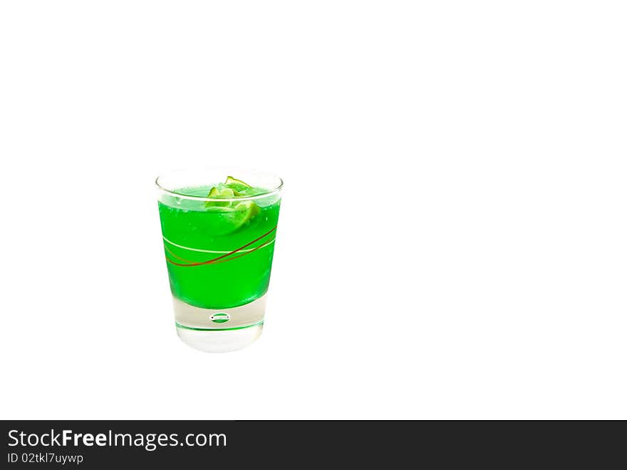 Mojito with mint syrup - isolated