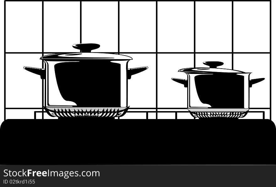 Series Of Images Of Kitchen Ware