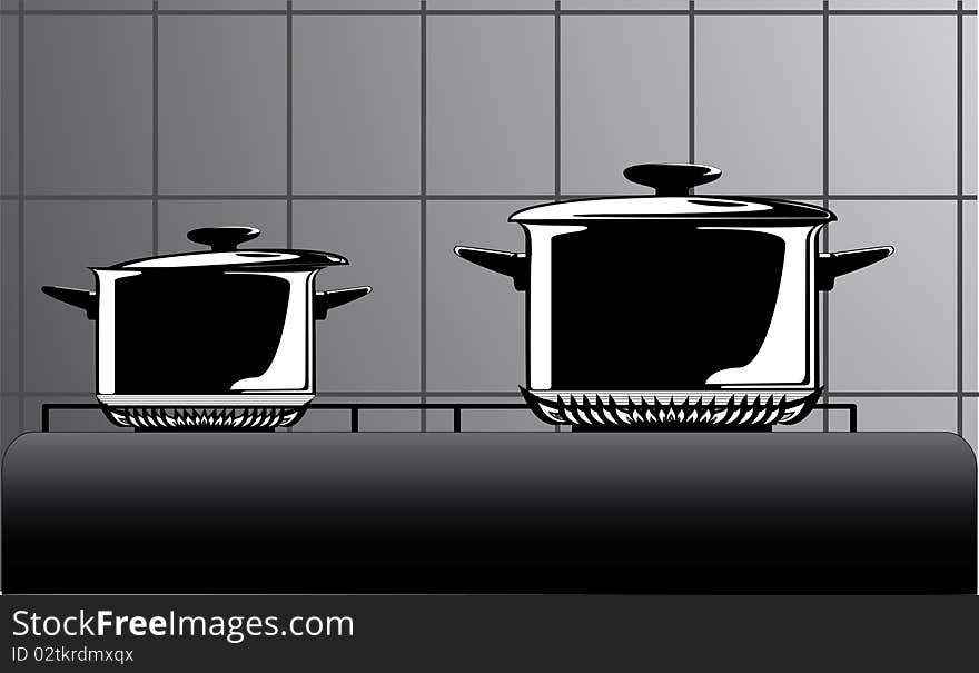 Series of images of kitchen ware