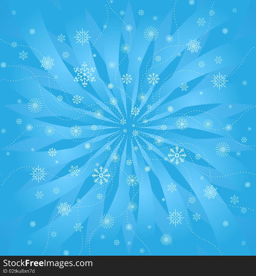 Winter blue background, illustration. Winter blue background, illustration