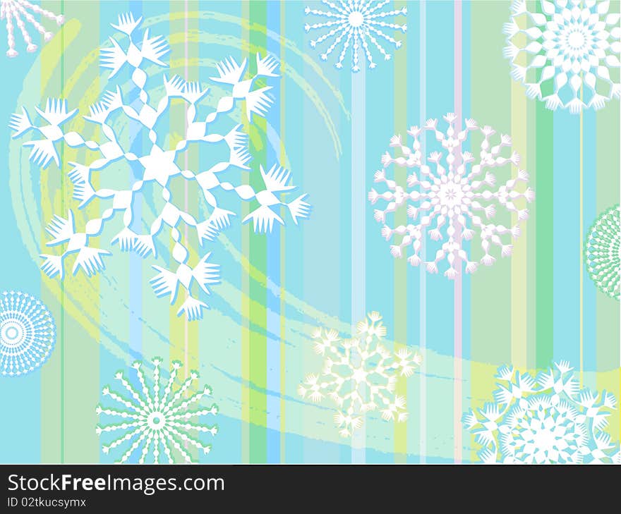 Winter blue background, illustration. Winter blue background, illustration