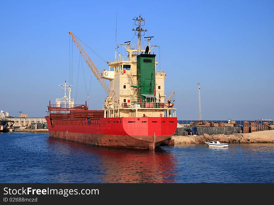 Boat in the port of Santa Pola. Boat in the port of Santa Pola