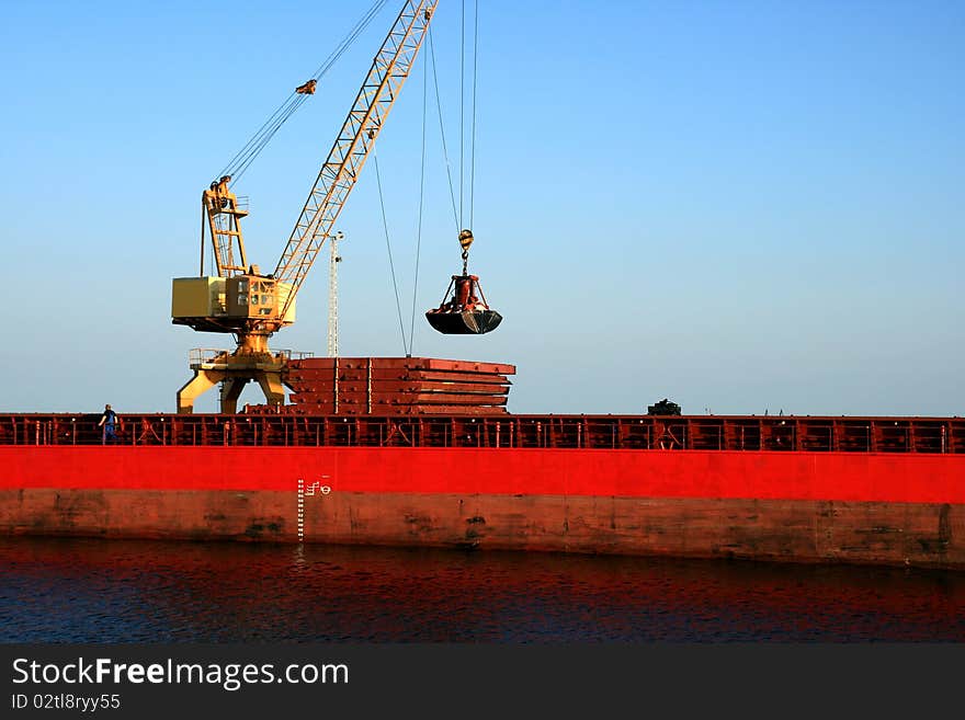 Boat in the port of Santa Pola. Boat in the port of Santa Pola