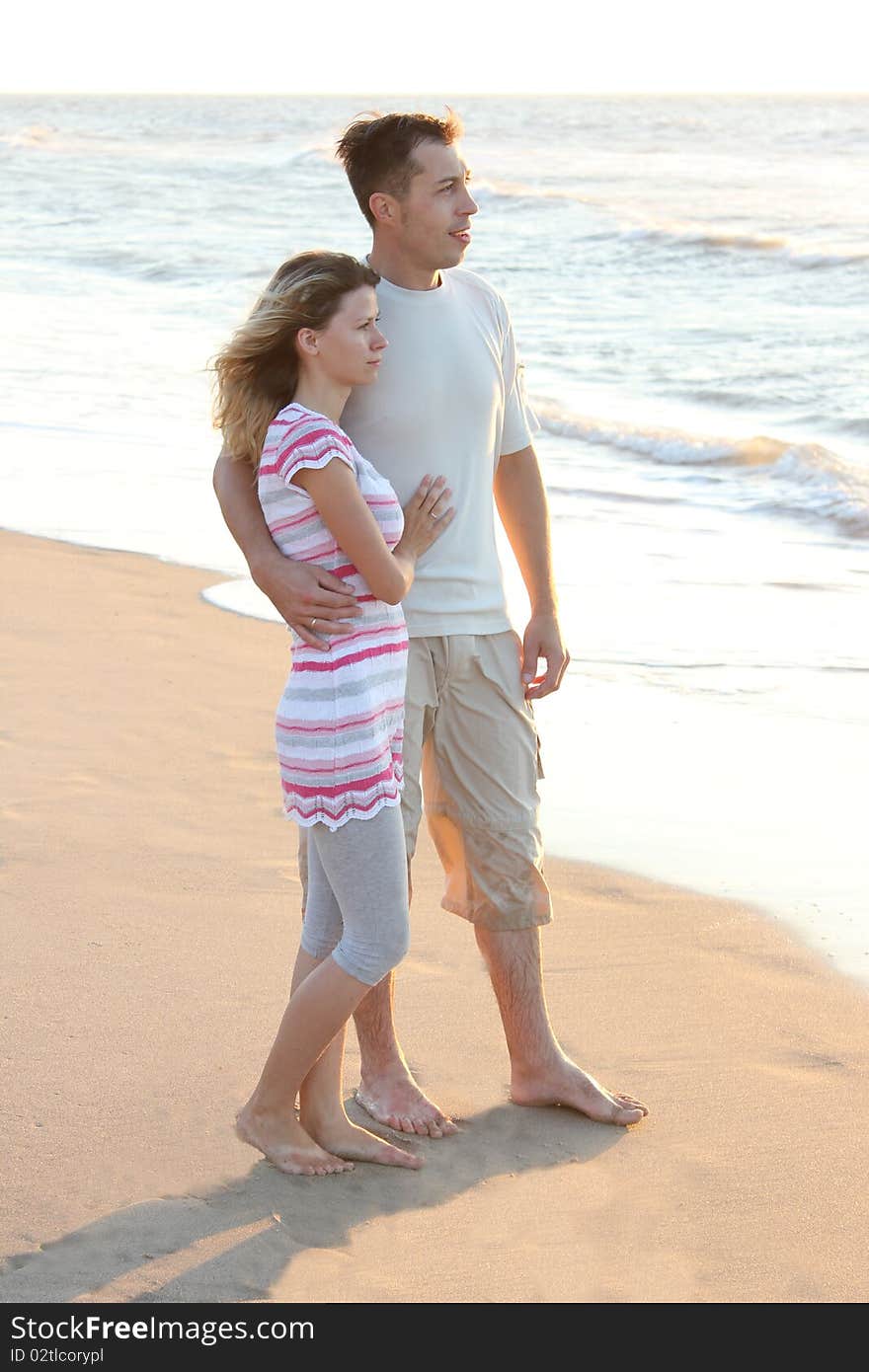 Couple looking at the sea