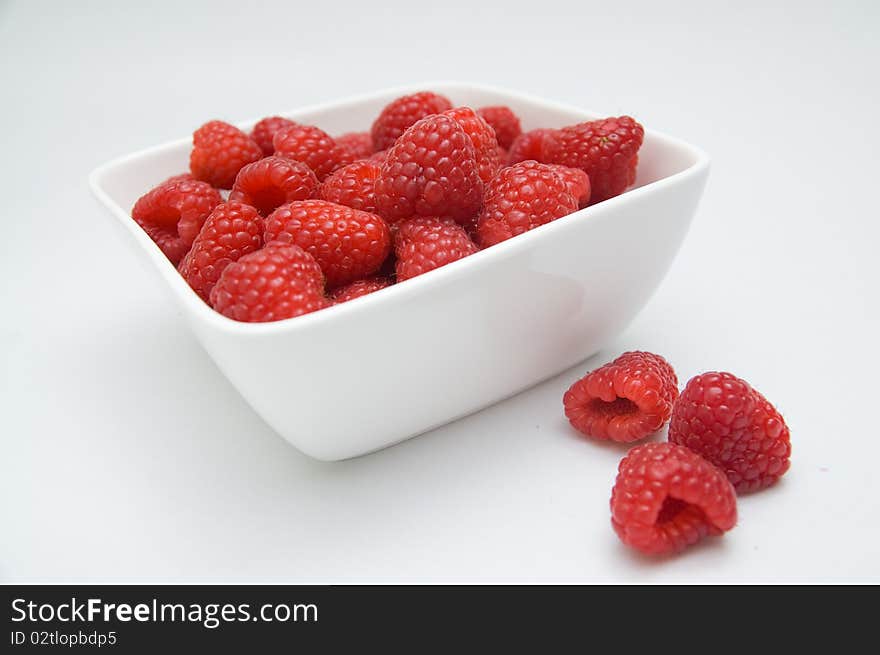 Healthy fresh raspberries from USA