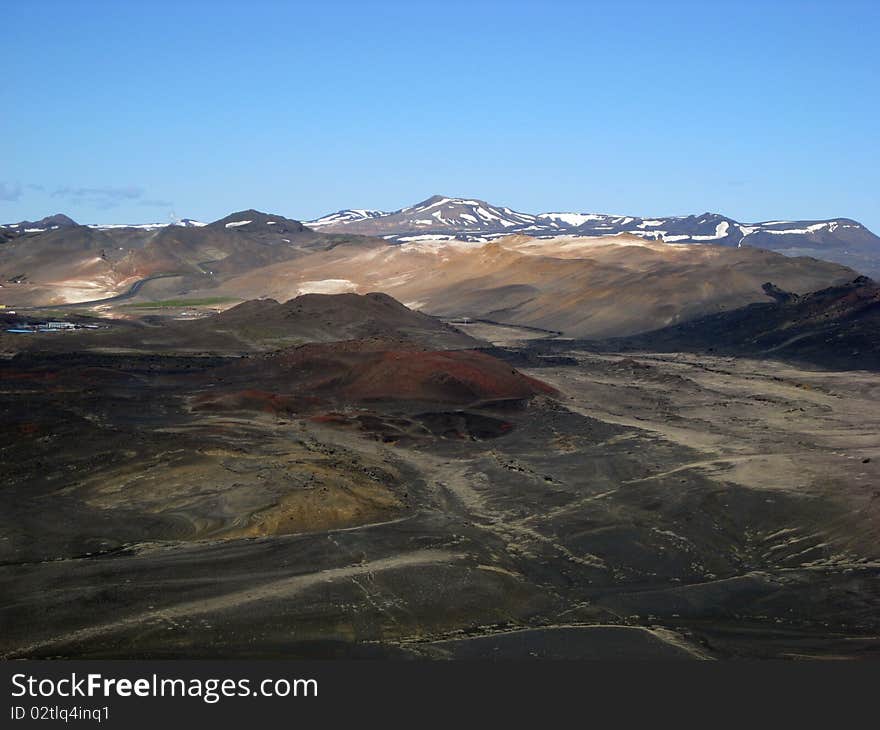 Volcanic landscape in Iceland