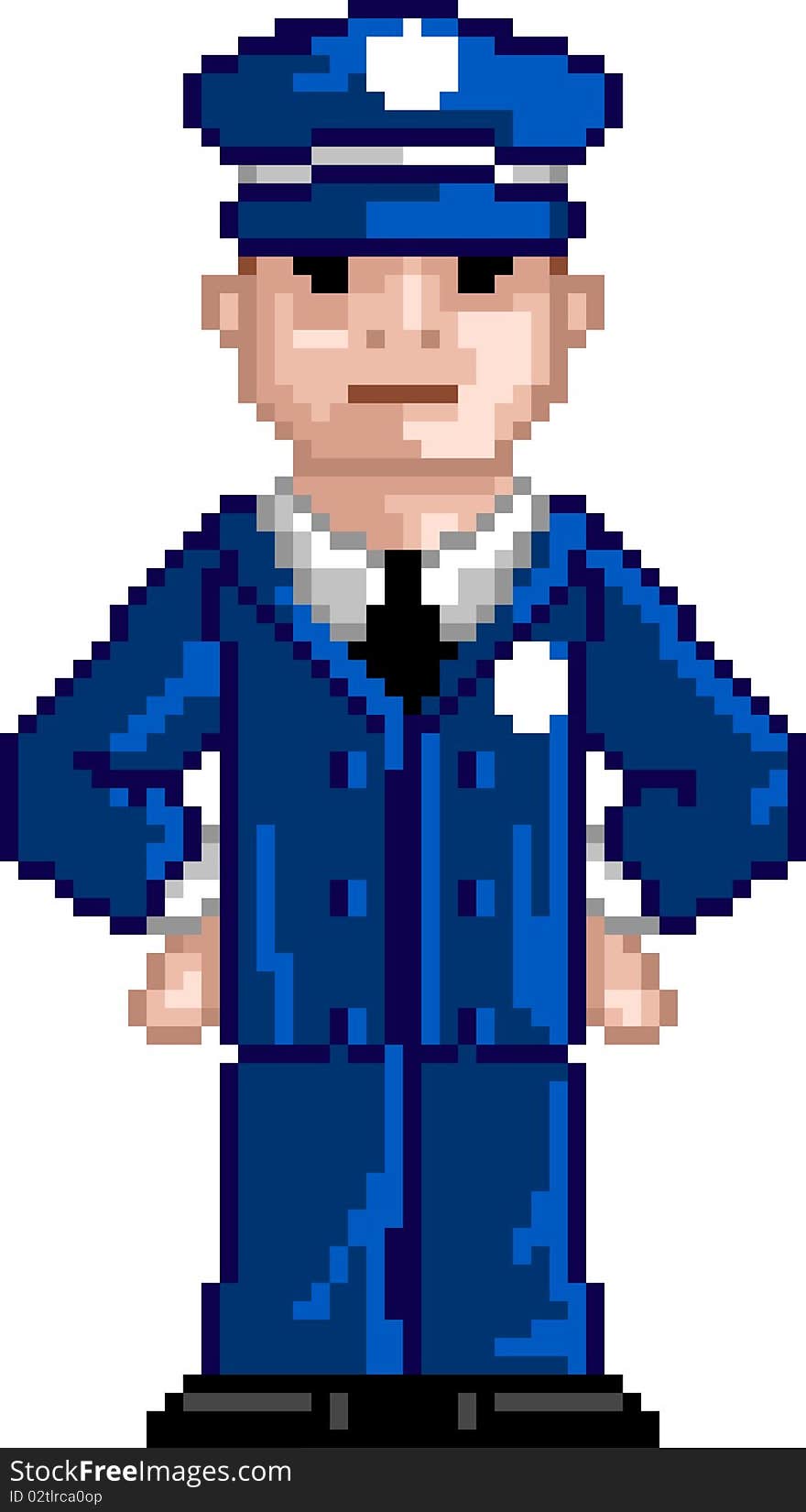 PixelArt: Police Man