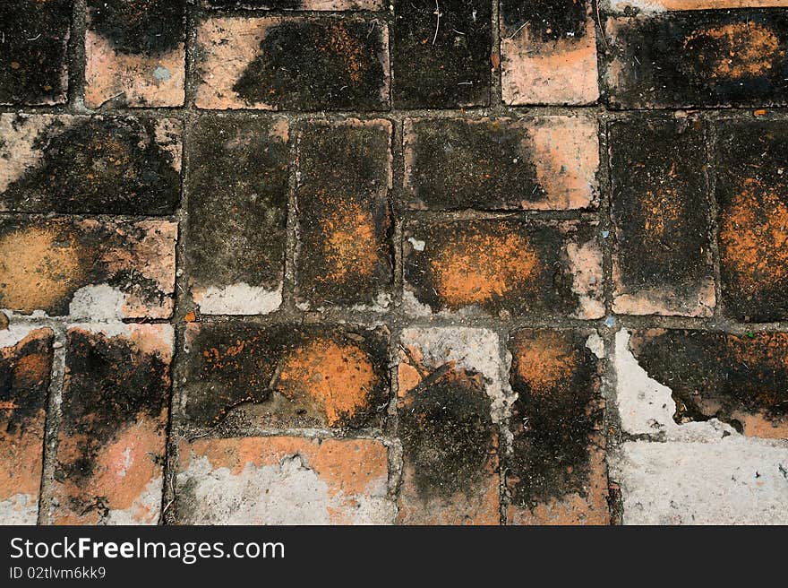 Brick block pavement in the City.