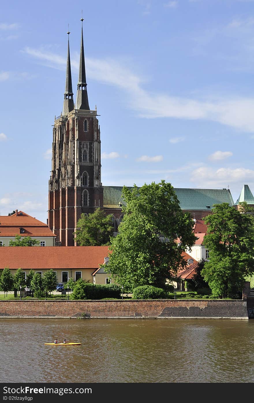 A view of one of the oldest cathedrals in Poland, Wroclaw (Breslau). A view of one of the oldest cathedrals in Poland, Wroclaw (Breslau)