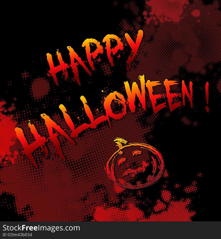 Halloween infernal background. Vector illustration.