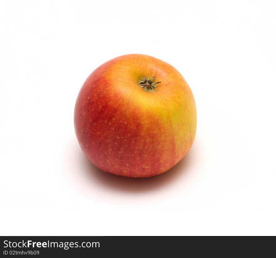 Red apple isolated on white background