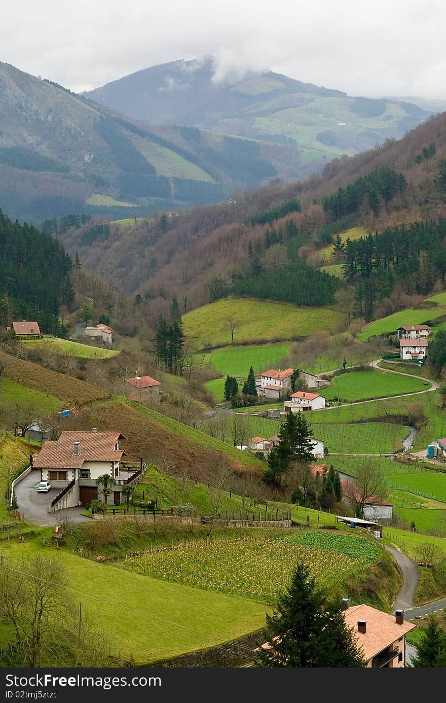 A view to a gorge from village Alkiza