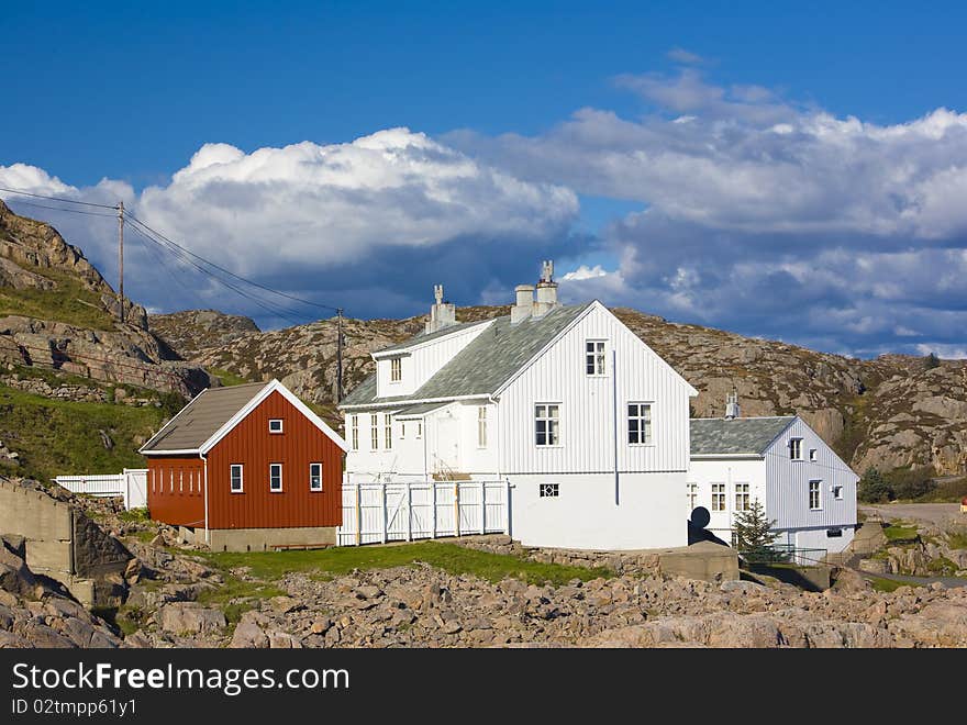 Buildings in Lindesnes Fyr, Norway