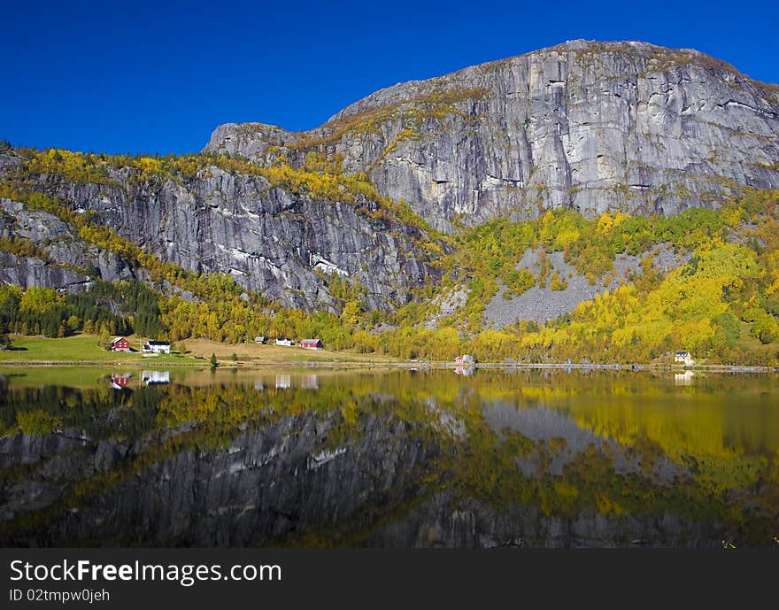 Landscape near Otta river, Norway. Landscape near Otta river, Norway