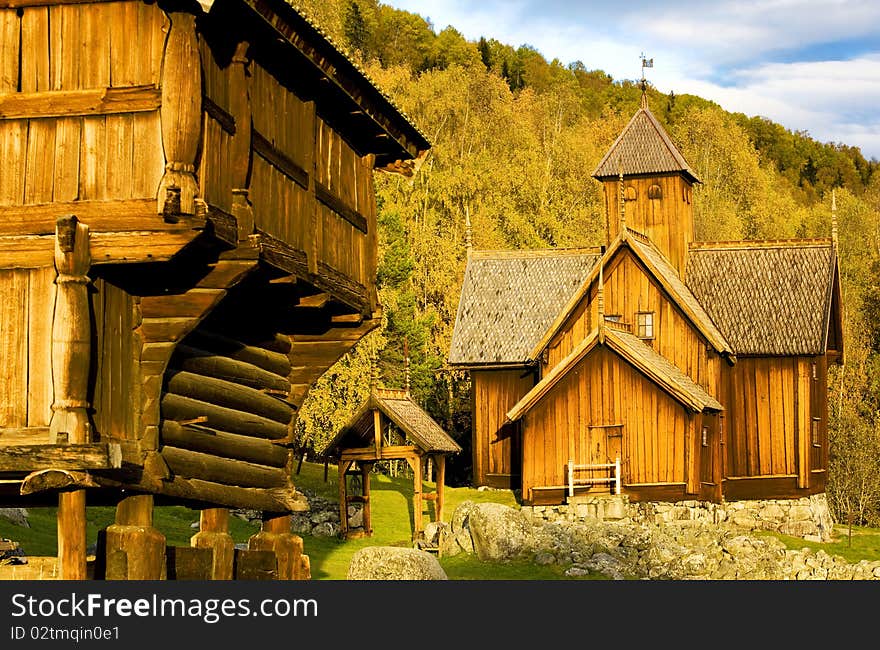 Wooden church of Uvdal Stavkirke, Norway. Wooden church of Uvdal Stavkirke, Norway