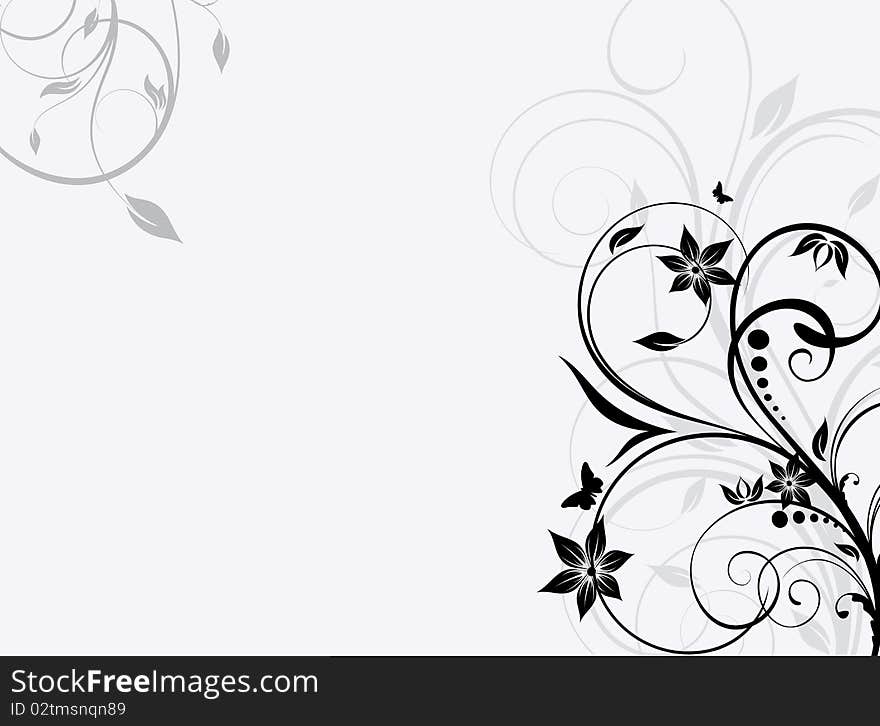 Floral background for design ()