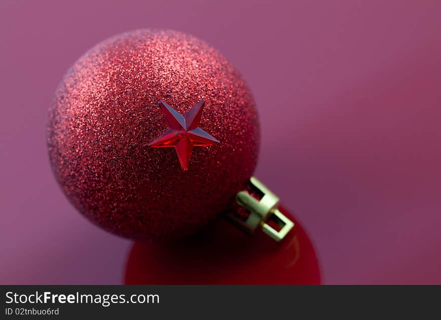 Christmas ball with star