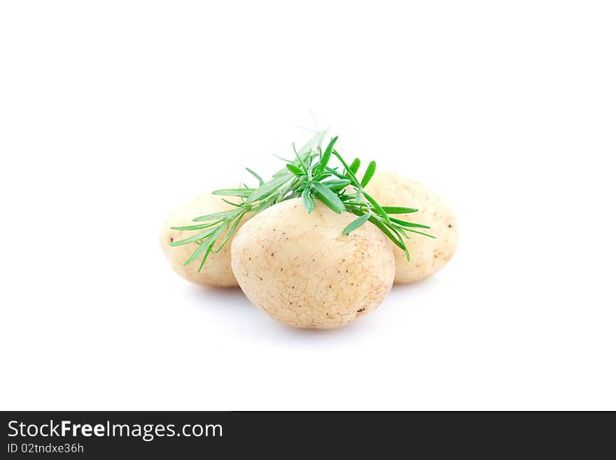 Potatoes and rosemary