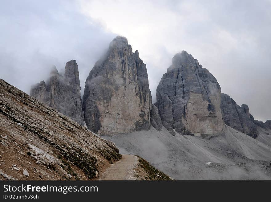 Landscape Dolomites - Tre Cime di Lavaredo