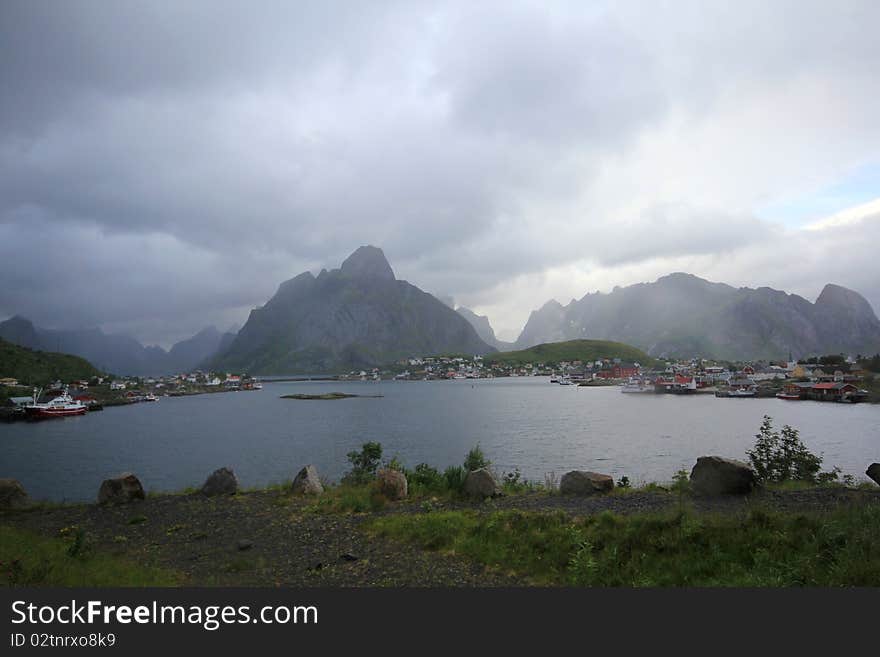 Beautiful view in north Norway, Lofoten. Beautiful view in north Norway, Lofoten.