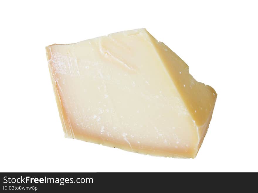 Piece of fresh parmesan