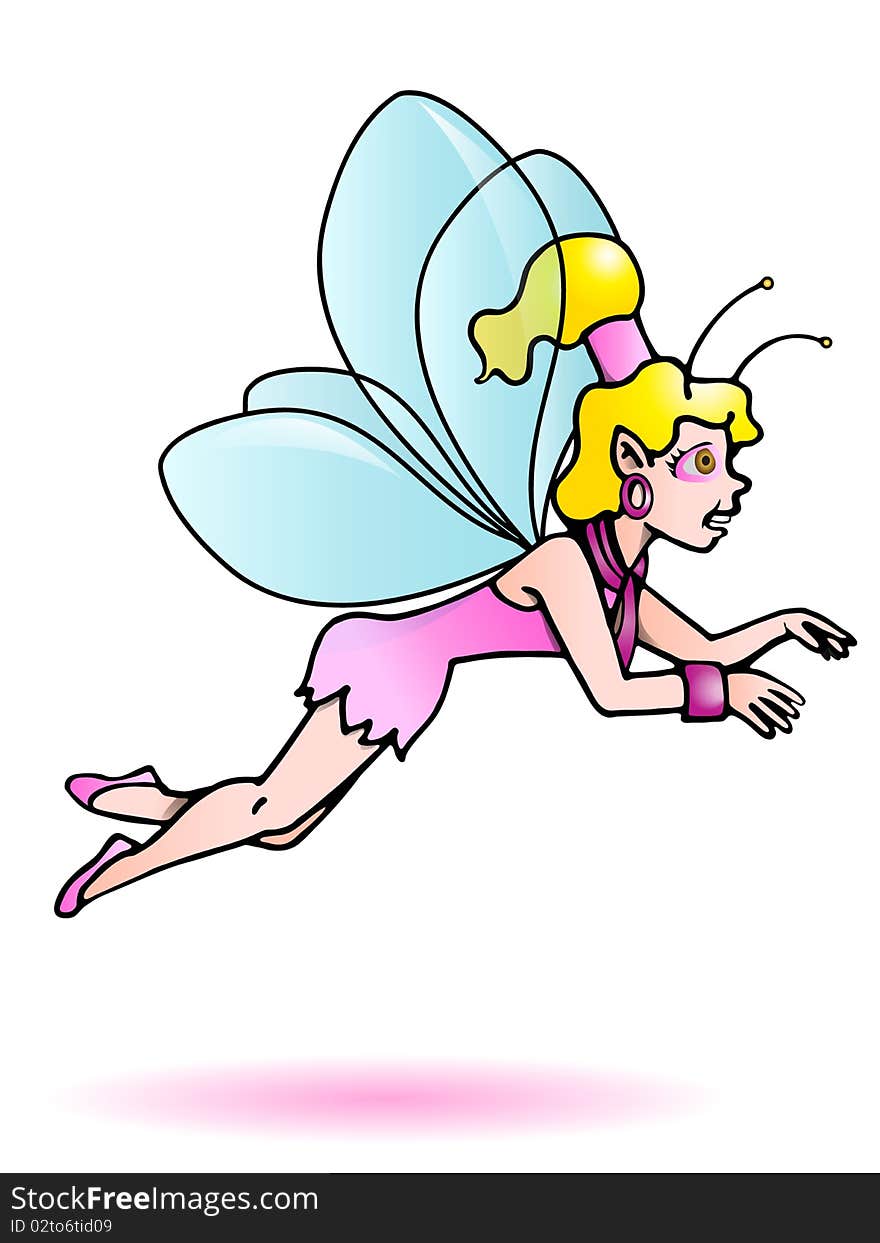 This flying pink fairy can be used anything you can imagine