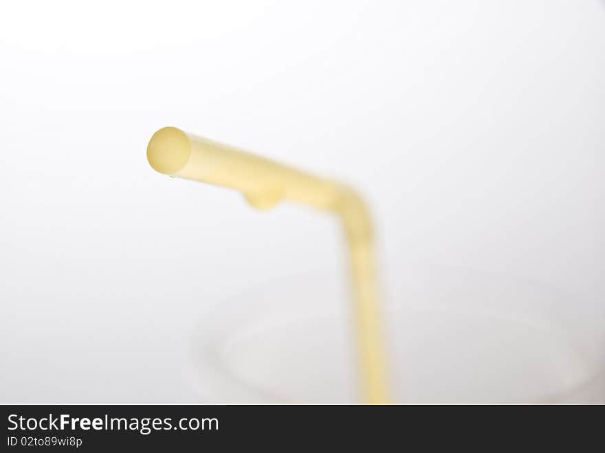 Macro shot of a straw