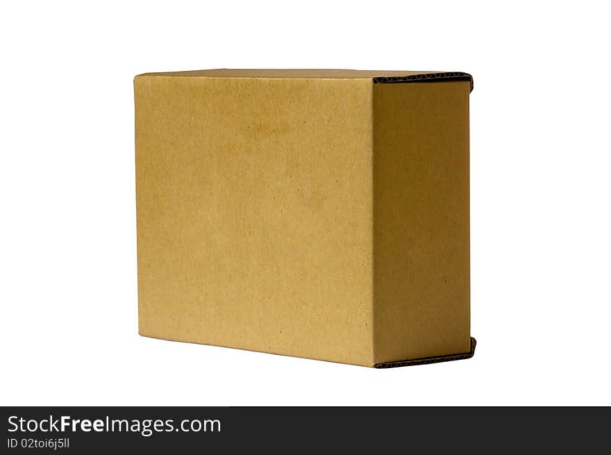 Recycle brown paper box