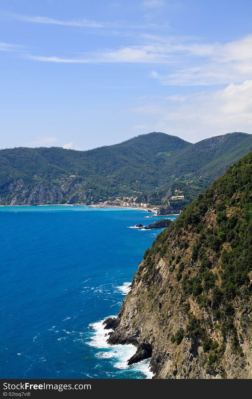 The national park Cinque Terre in Italy