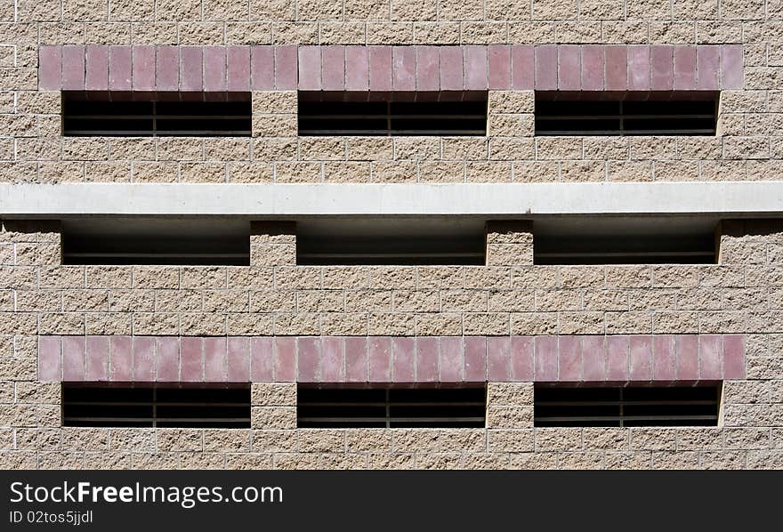 View of detail of modern architecture. View of detail of modern architecture