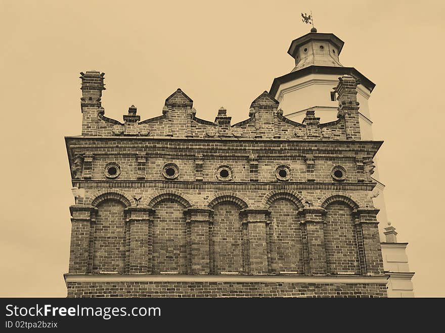 Old town hall in Sandomierz, Poland.