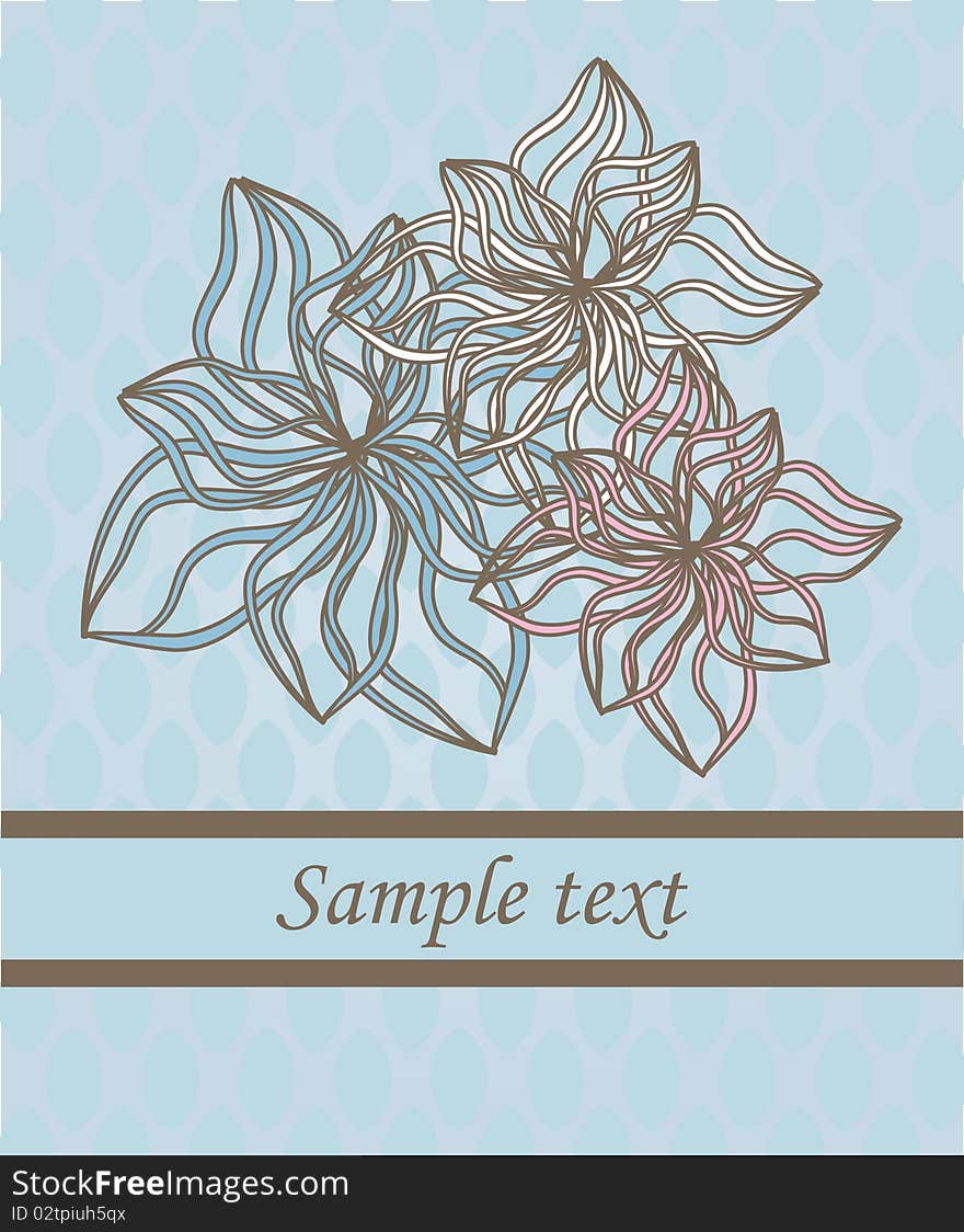 Vintage floral card