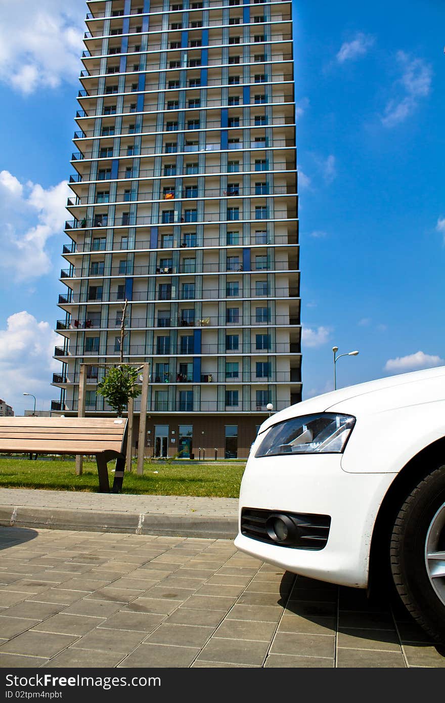 Complex of apartment buildings in Bucharest, Romania