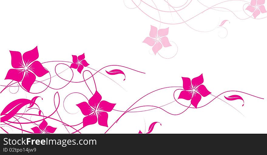 Abstract flowers background with place for your text. Abstract flowers background with place for your text