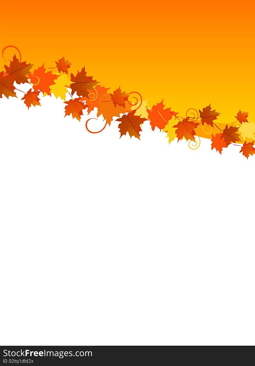 Beautiful Background in Autumnal Style. Beautiful Background in Autumnal Style