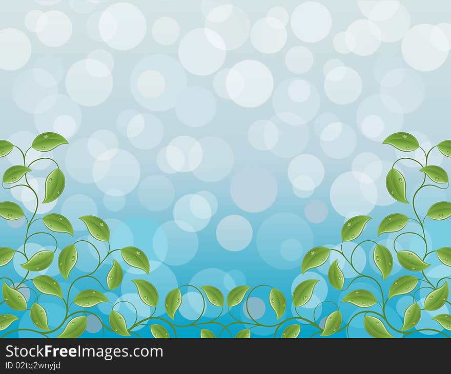 Abstract floral background. Vector illustration.