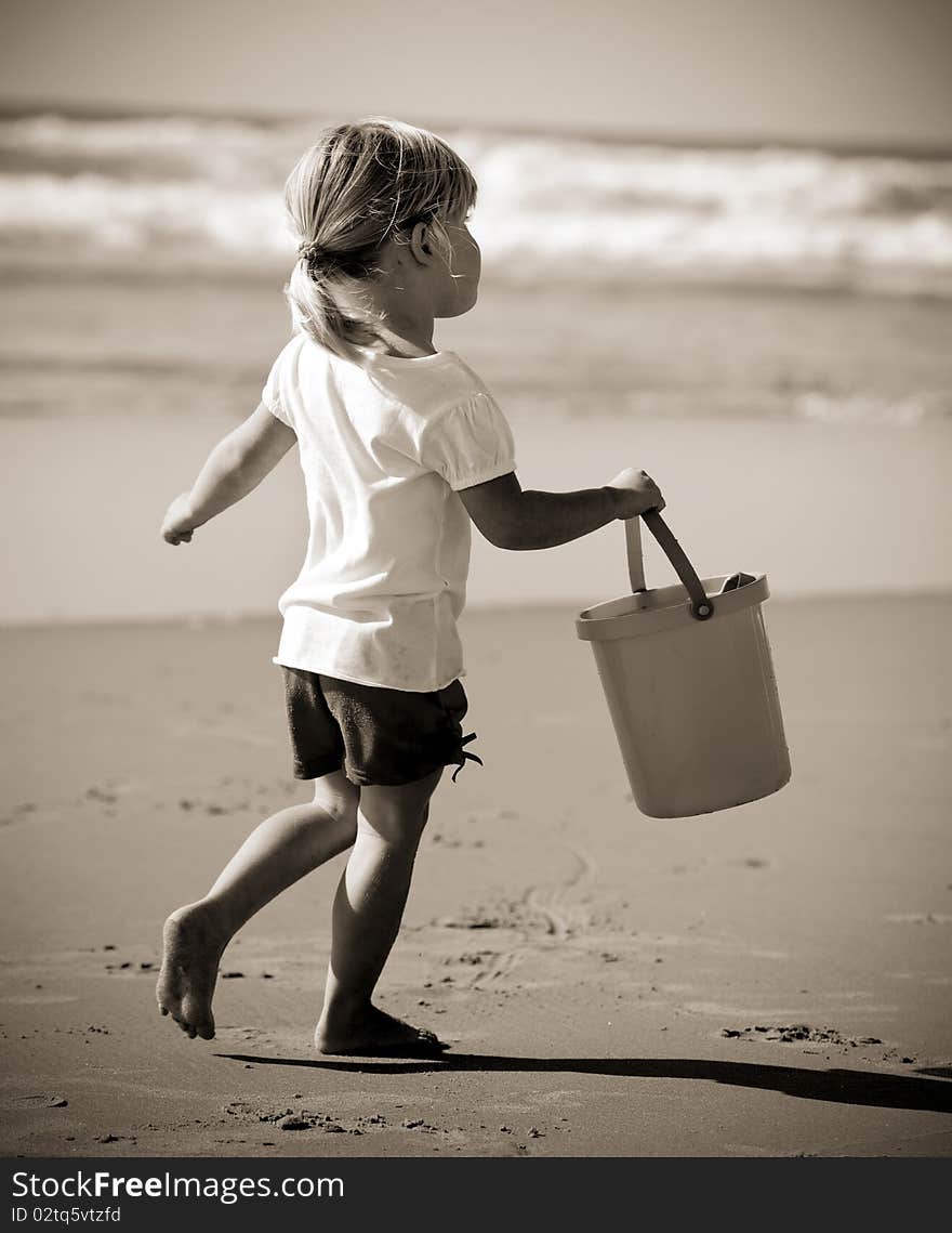 Lovely beach girl