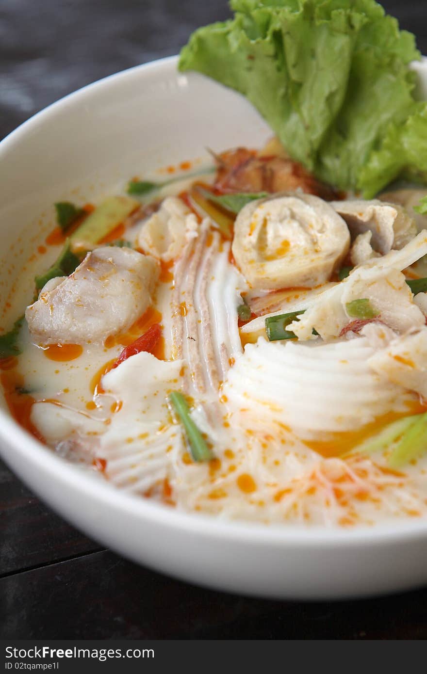 Tom yum , Spicy Soup Thai Style