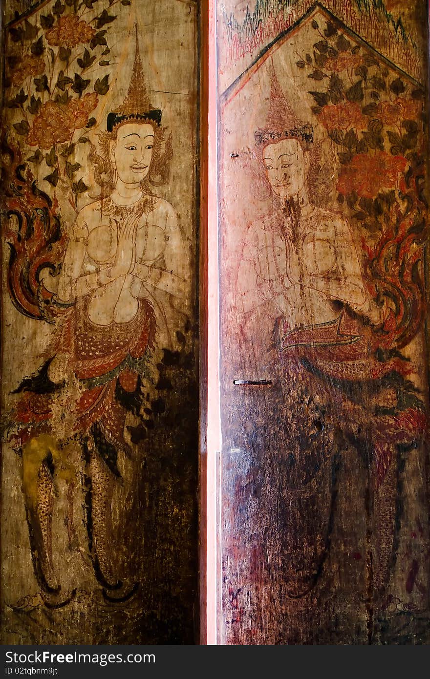 Thai Ancient Painting Art