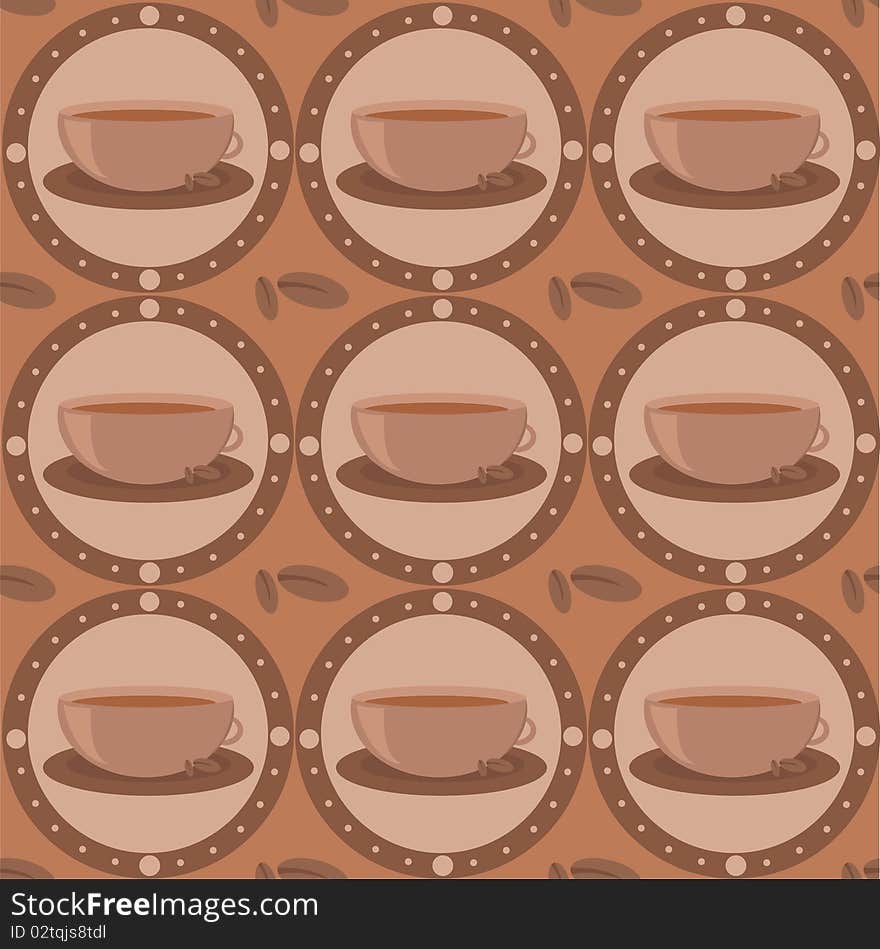 Cute coffee pattern