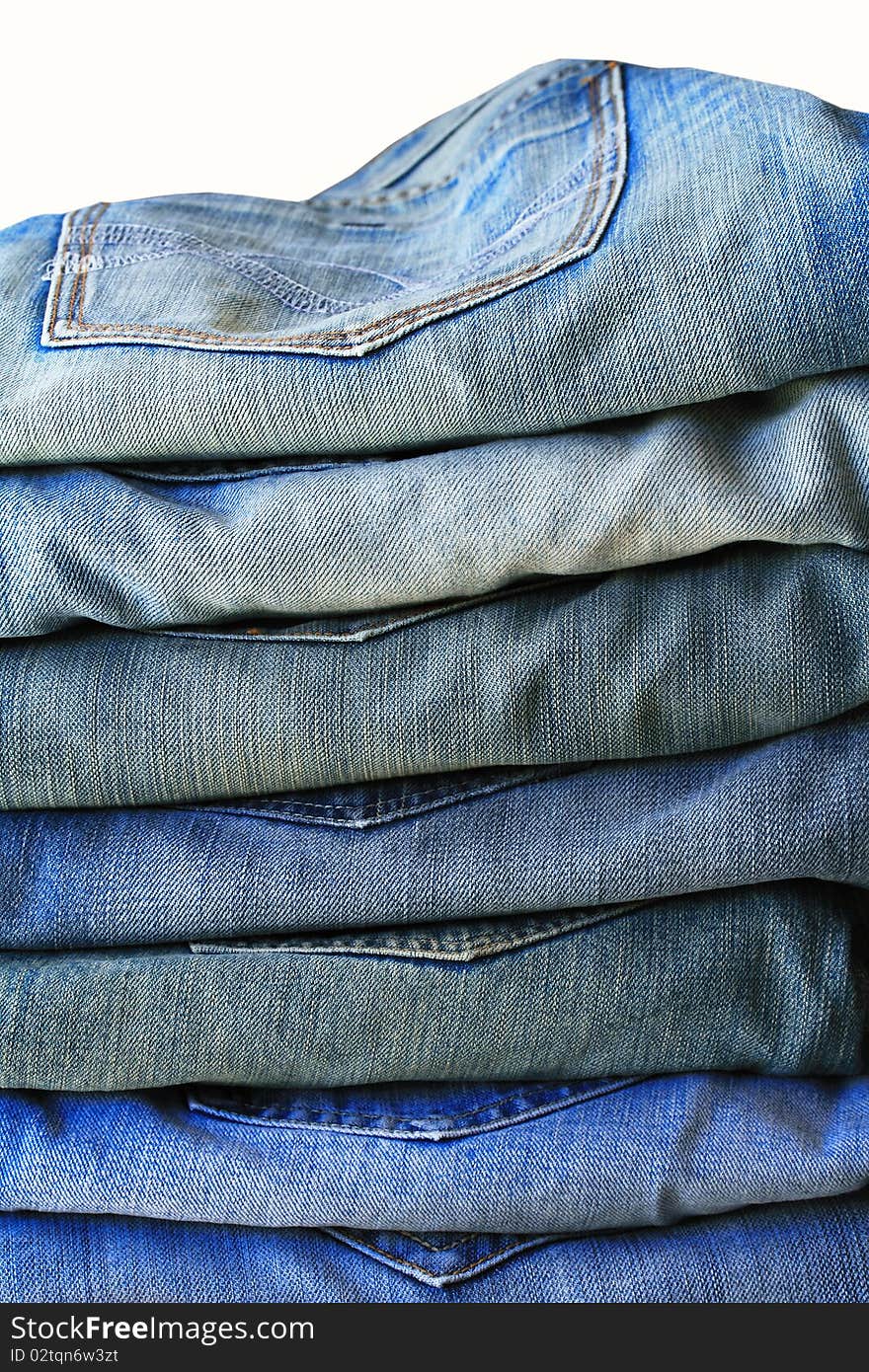 Stack Of Blue Jeans