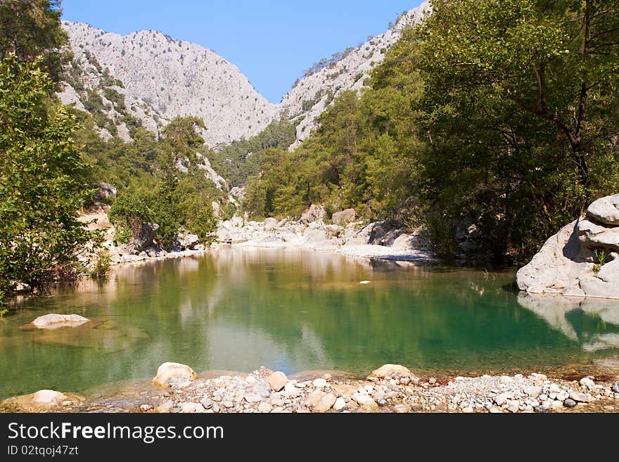 Water In Canyon