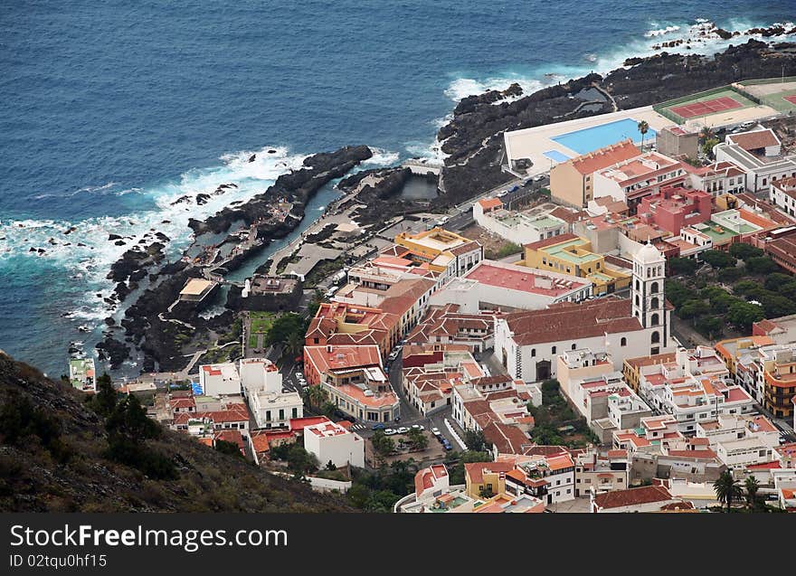 Garachico, town on the coast of Canary island Tenerife. Garachico, town on the coast of Canary island Tenerife