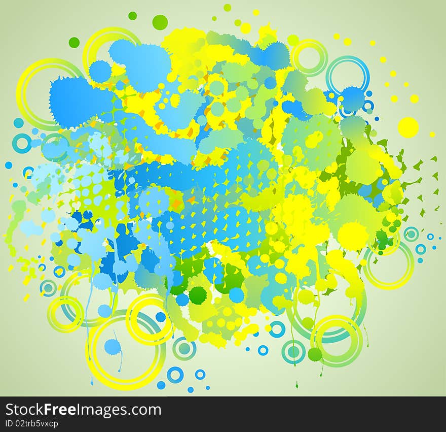 Grunge abstract background with blots