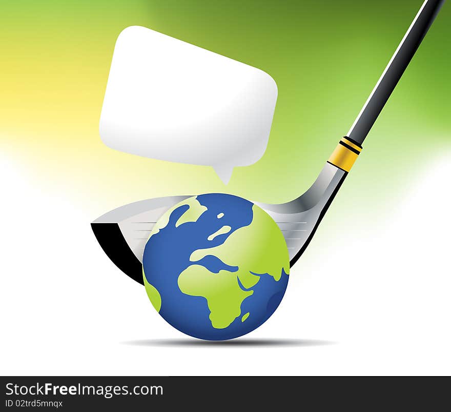 Golf Sport concept background illustration . Golf Sport concept background illustration .