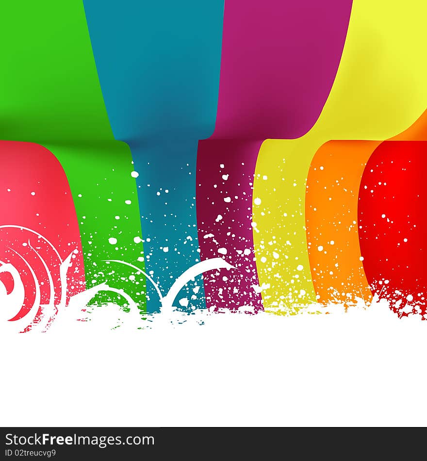 Vector illustration of colored Abstract background.