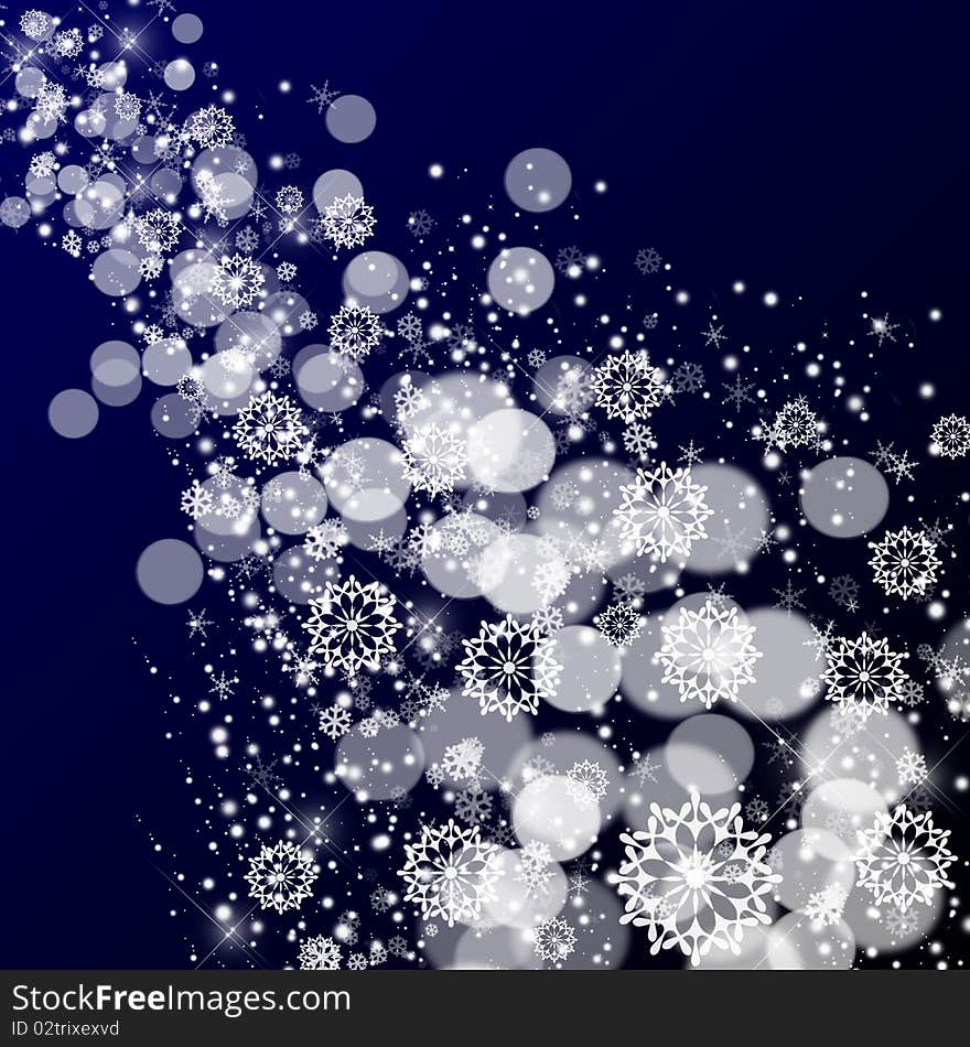 Beautiful background with nice snowflakes. Beautiful background with nice snowflakes