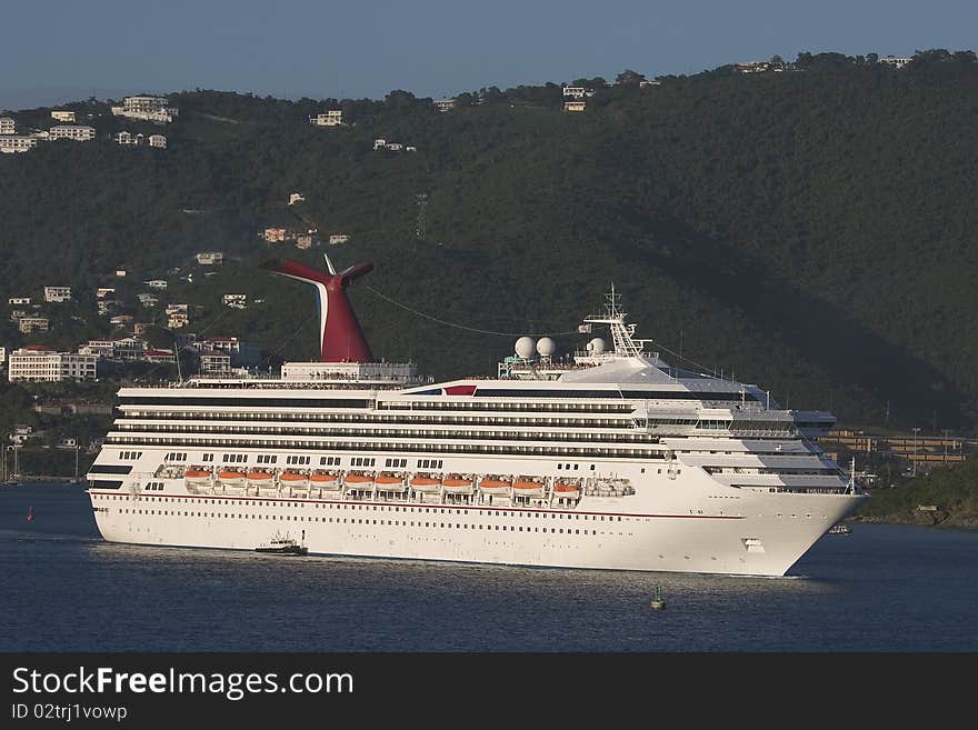 Cruise Ship Leaving Port