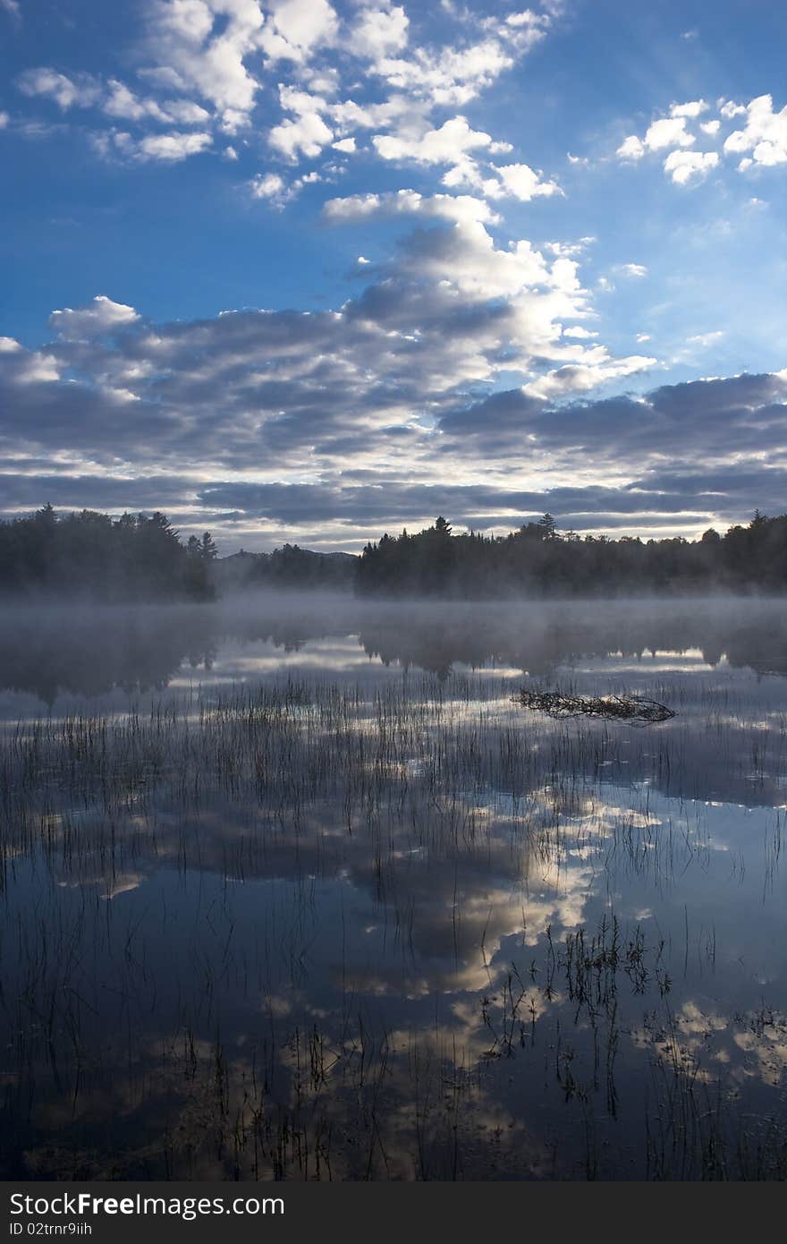 Early morning in the Adirondack Mountains. Early morning in the Adirondack Mountains